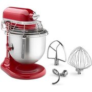 Kitchen Aid Portable Appliance KitchenAid - Commercial 8 Qt. Stand Mixer With Bowl Guard, Empire Red, NSF KSMC895ER